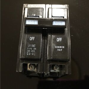 Bryant Dual Circuit Breaker 50 AMP